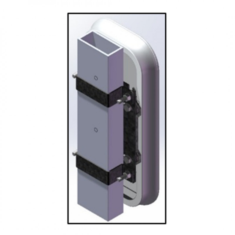 Fixation verticale pour panneau empreinte