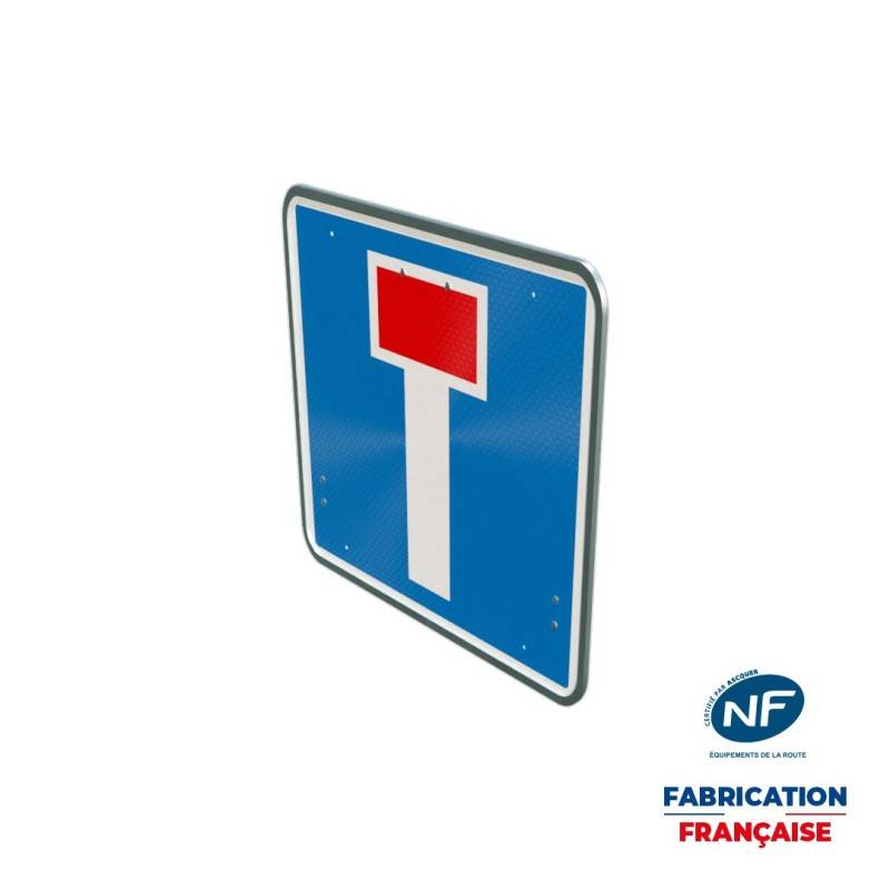 Panneau temporaire C13a Indication impasse à rails
