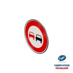 Panneau temporaire B3 Interdiction de doubler à rails