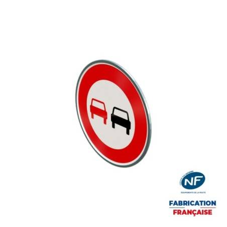 Panneau temporaire B3 Interdiction de doubler à rails