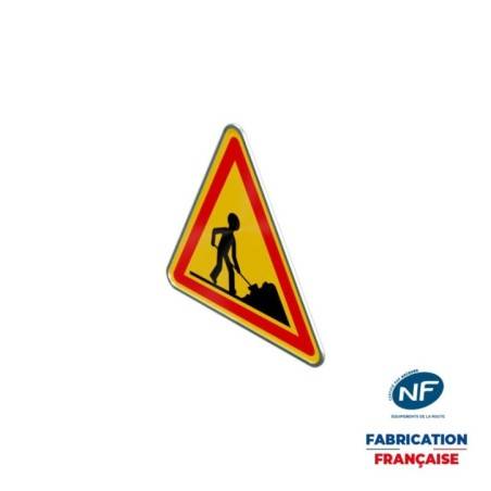 Panneau temporaire AK5 Travaux à rails