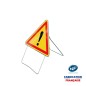 Panneau temporaire AK14 Danger sur pied incliné Panneau temporaire AK14 Danger sur pied incliné