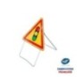 Panneau temporaire AK17 Feux tricolores sur pied incliné Panneau temporaire AK17 Feux tricolores sur pied incliné