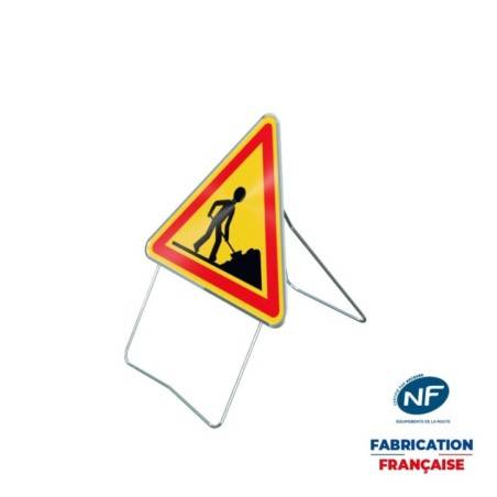 Panneau temporaire AK5 Travaux sur pied incliné
