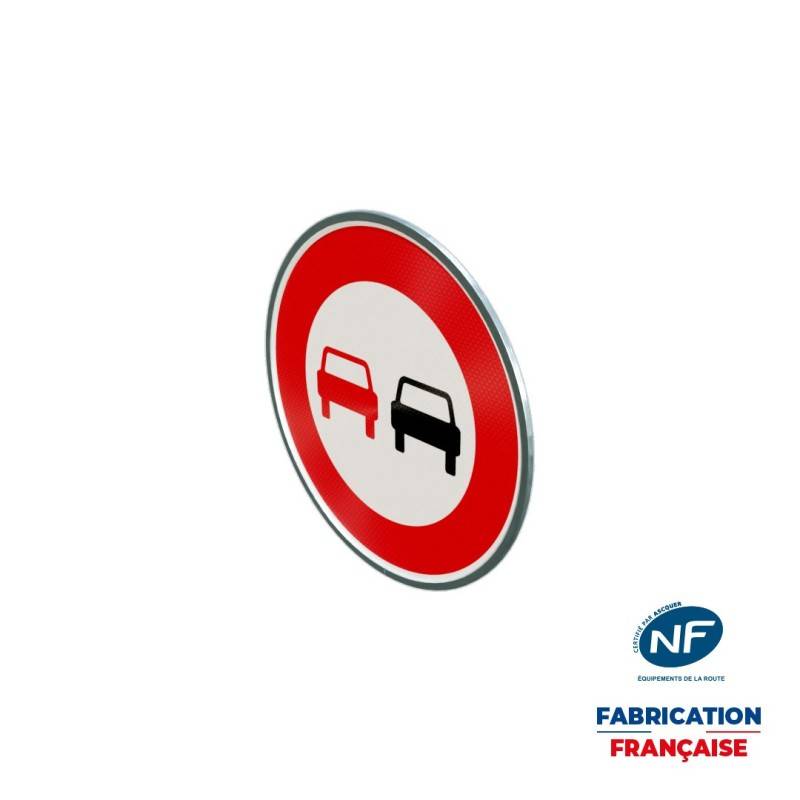 Panneau temporaire B3 Interdiction de doubler à rails