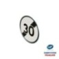 Panneau temporaire B33-30 Fin de limitation de vitesse à 30 km/h à rail Panneau temporaire B33-30 Fin de limitation de vitesse à 30 km/h à rail