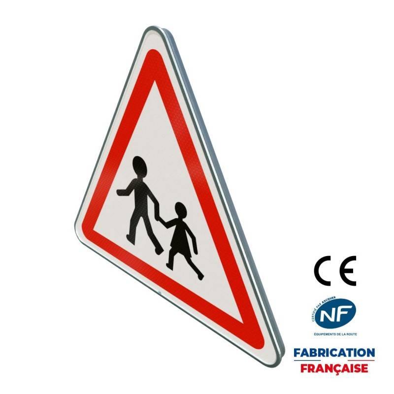 Panneau de danger A13a Endroit fréquenté par les enfant