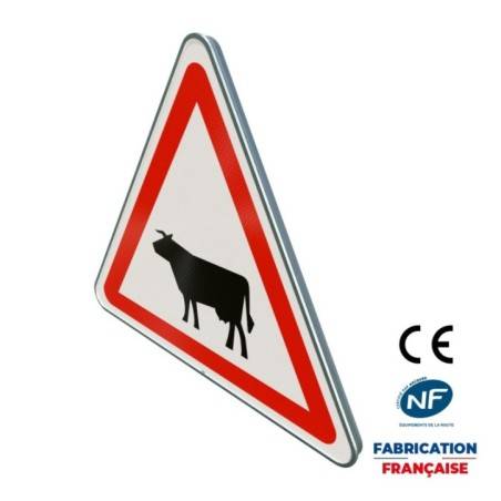 Panneau de danger A15a1 Passage d’animaux domestiques
