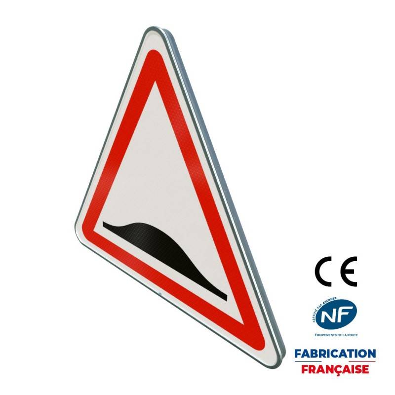 Panneau de danger A2b Ralentisseur de type dos d’âne