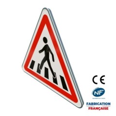 Panneau de danger A13b Passage pour piétons