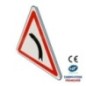 Panneau de danger A1b Virage à gauche Panneau de danger A1b Virage à gauche