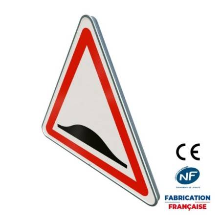 Panneau de danger A2b Ralentisseur de type dos d’âne