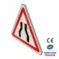 Panneau de danger A3 Chaussée rétrécie