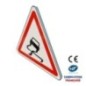 Panneau de danger A4 Chaussée glissante Panneau de danger A4 Chaussée glissante