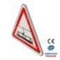Panneau de danger A9b Traversée de tramways