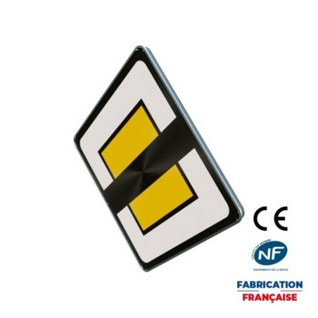 Panneau d'intersection et de priorité AB7 Fin du caractère prioritaire d’une route