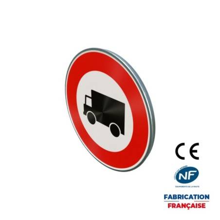Panneau d'interdiction B8 Accès interdit aux transports de marchandises