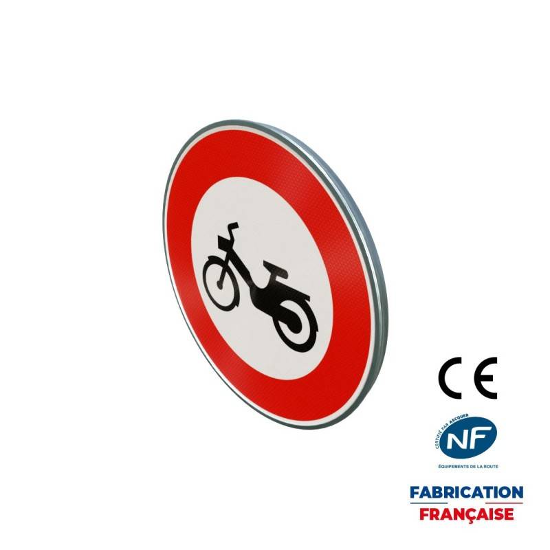 Panneau d'interdiction B9g Accès interdit aux cyclomoteurs
