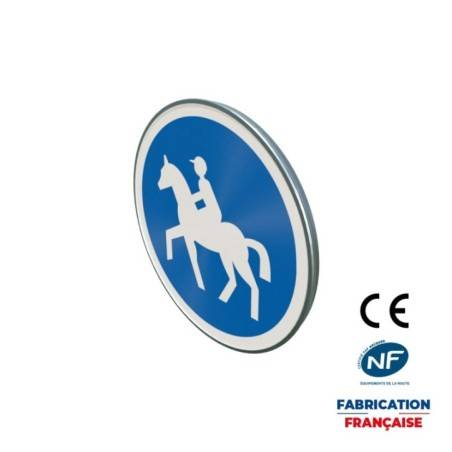 Panneau d'obligation B22c Chemin obligatoire pour cavaliers