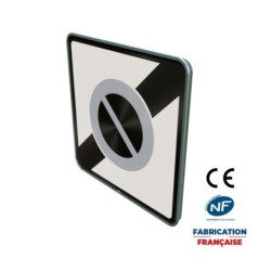 Panneau de prescription zonale Stationnement B50a Sortie de zone à stationnement interdit