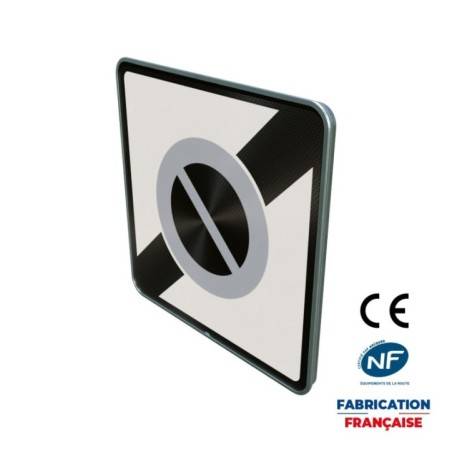 Panneau de prescription zonale Stationnement B50a Sortie de zone à stationnement interdit