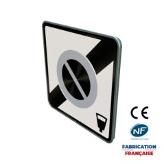 Panneau de prescription zonale Stationnement B50d Sortie de zone à stationnement payant