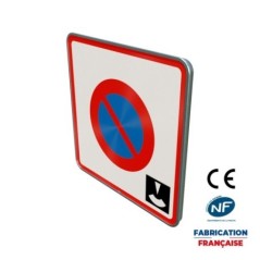 Panneau de prescription zonale Stationnement B6b3 Entrée d’une zone à stationnement à durée limitée avec contrôle par disque