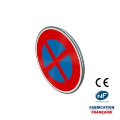 Panneau de prescription zonale Stationnement B6d Arrêt ou stationnement interdit