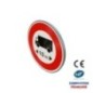 Panneau d'interdiction B10a Accès interdit pour limitation de la longueur indiquée