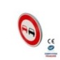 Panneau d'interdiction B3 Interdiction de dépasser pour tous véhicules à moteur