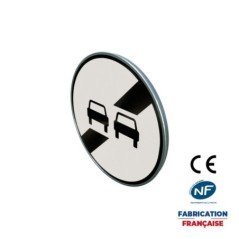 Panneau de fin d'interdiction B34 Fin d’interdiction de dépasser notifiée par B3