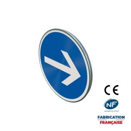 Panneau d'obligation B21 1 Obligation de tourner à droite