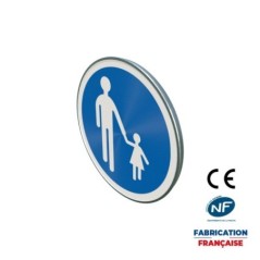 Panneau d'obligation B22b Chemin obligatoire pour piétons