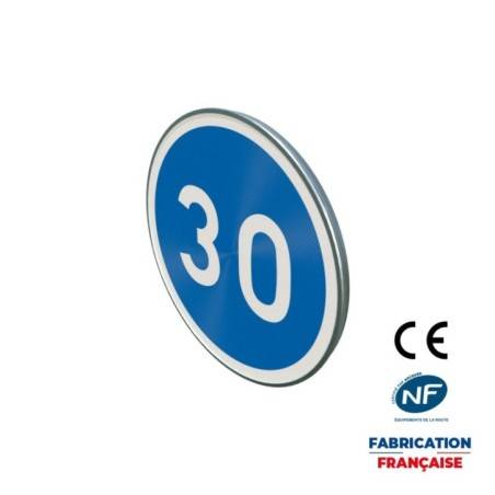 Panneau d'obligation B25 Vitesse minimale obligatoire