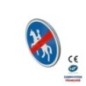 Panneau de fin d'obligation B42 Fin de chemin obligatoire pour cavaliers