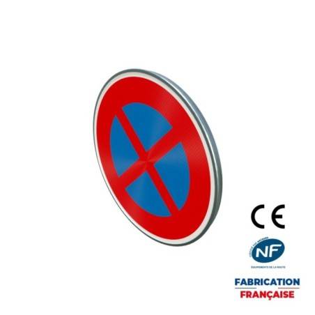 Panneau de prescription zonale Stationnement B6d Arrêt ou stationnement interdit