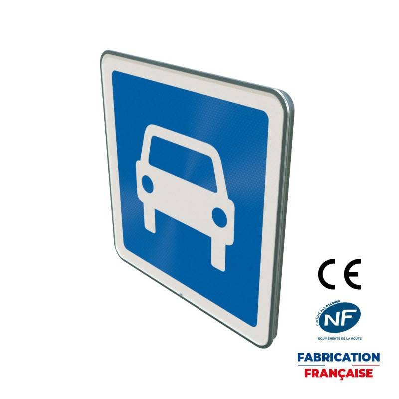 Panneau d'indication C107 Route à accès réglementé