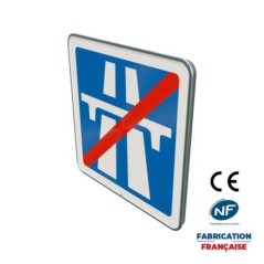 Panneau d'indication C208 Fin d’une section d’autoroute