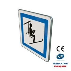 Panneau de services Ce20b Point de départ d’un télésiège ou d’une télécabine