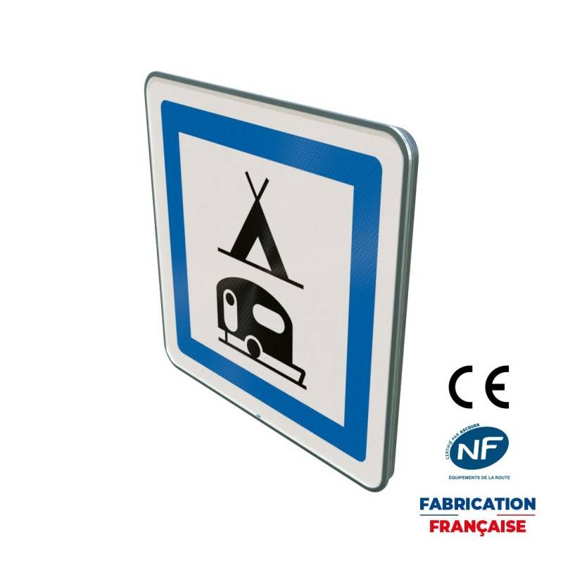 Panneau de services Ce4c Camping pour tentes et caravanes