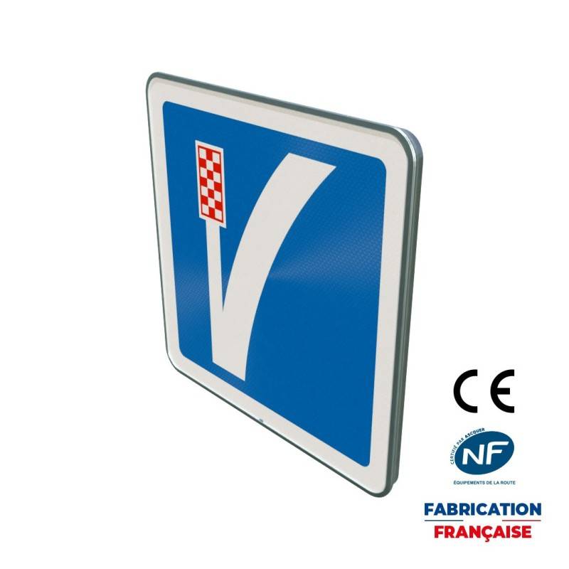 Panneau d'indication C26b Voie de détresse à gauche