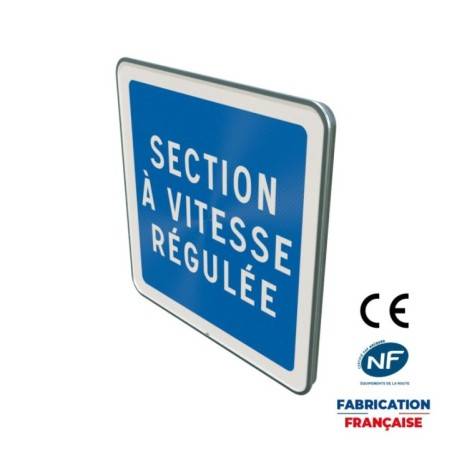 Panneau d'indication C51a Section de route à régulation dynamique de la vitesse