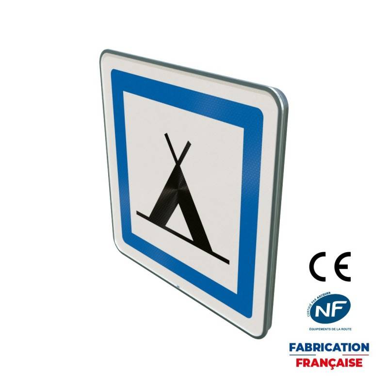 Panneau de services Ce4a Camping pour tentes
