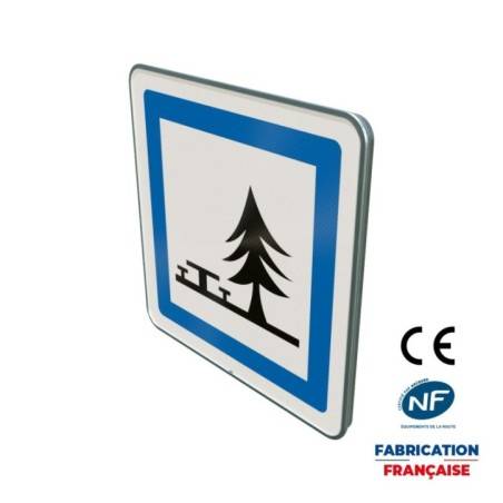 Panneau de services Ce7 Emplacement pour pique nique