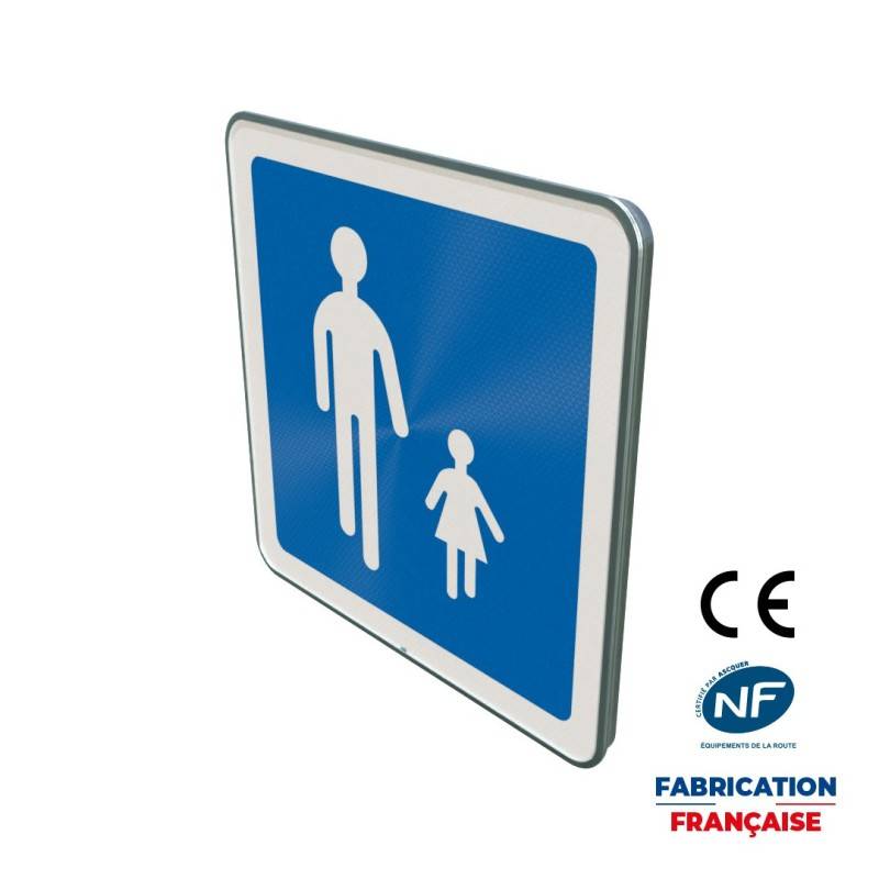 Panneau de prescription zonale Circulation particulière B54 Entrée d’aire piétonne