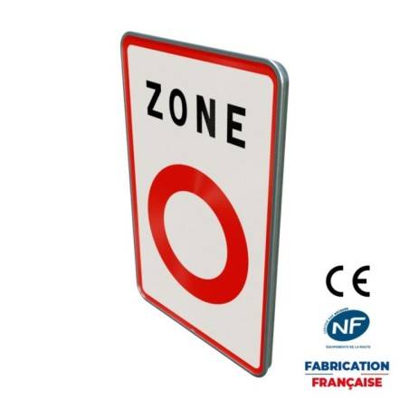 Panneau de prescription zonale Circulation particulière B56 Entrée de zone de circulation restreinte