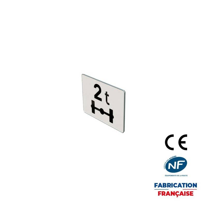 Panonceau M4r Véhicules pesant sur essieu plus que le nombre indiqué