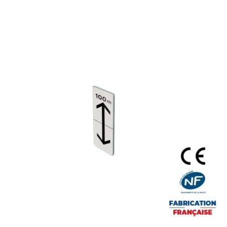 Panonceau M8cbis Rappel prescription stationnement ou d’arrêt part et d’autre signal