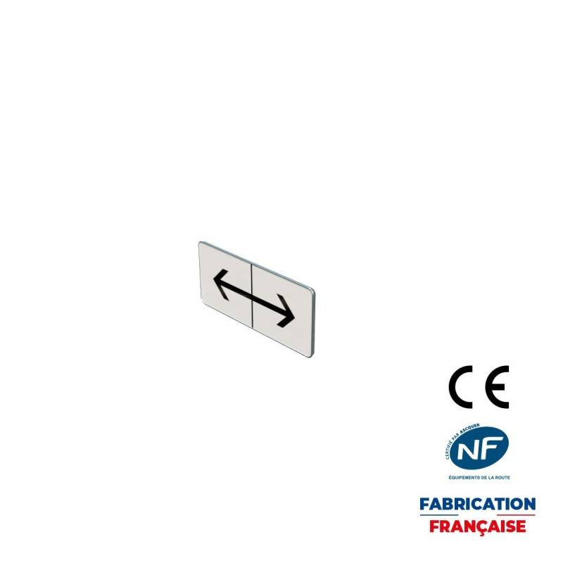 Panonceau M8f Rappel prescription stationnement ou d’arrêt part et d’autre signal