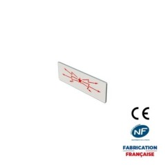 Panonceau M9b1 Voie ferrée électrifiée au PN avec hauteur des fils de contact inférieure à 6m